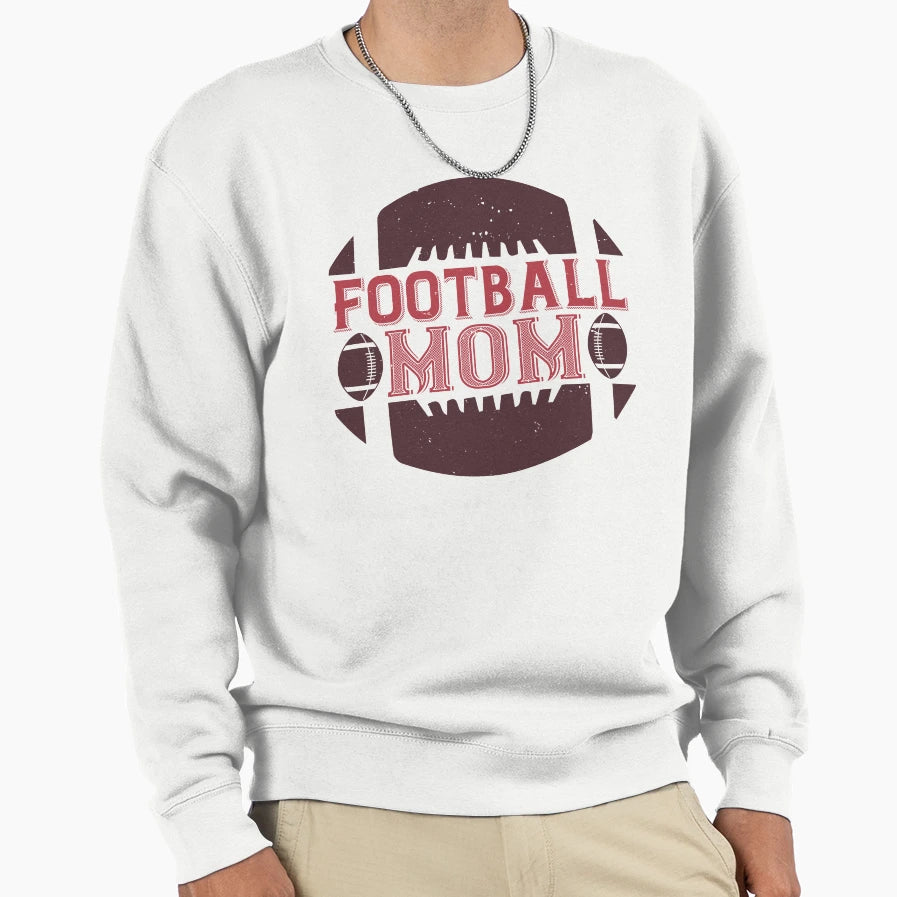 Football Mom Sweatshirt - Graphic Print Men Women - T-Shirt, Sweatshirt, Hoodie