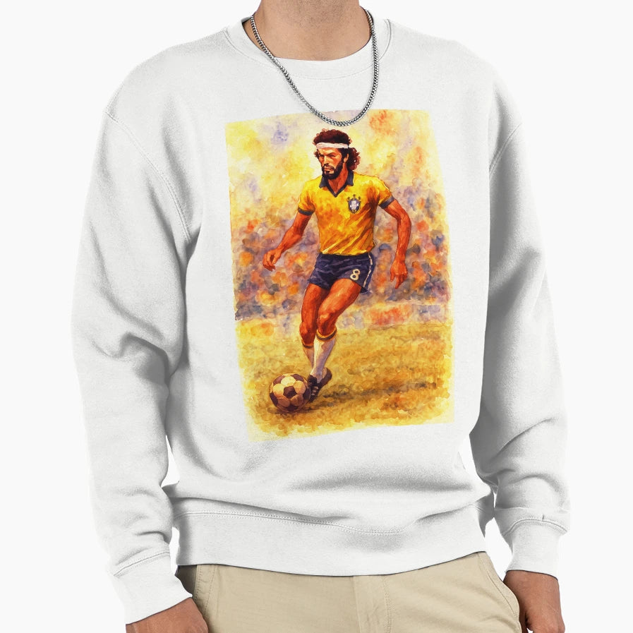 Socrates Football Legend Sweatshirt - Unique Graphic Unisex - T-Shirt, Sweatshirt, Hoodie