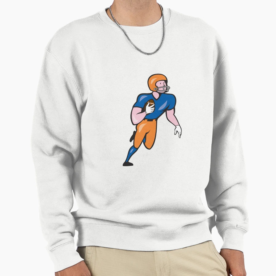 American Football Player Rusher Sweatshirt - Custom Art Print for Adults - T-Shirt, Sweatshirt, Hoodie