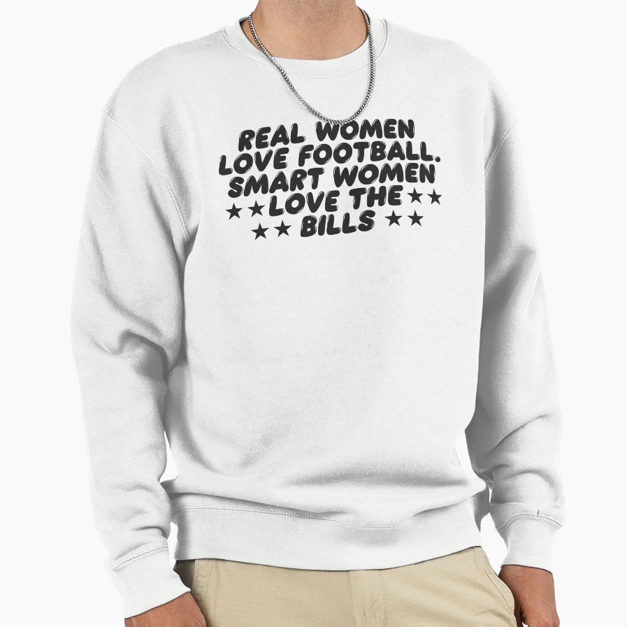 Real Love Football Smart Love Sweatshirt - Fun Novelty Design for Adults - T-Shirt, Sweatshirt, Hoodie