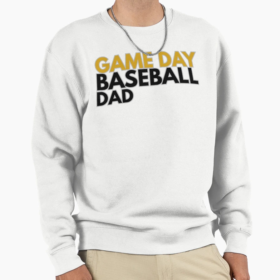 Game Day Baseball Dad Funny Gift T-Shirt - Minimalist Print for Adults - T-Shirt, Sweatshirt, Hoodie
