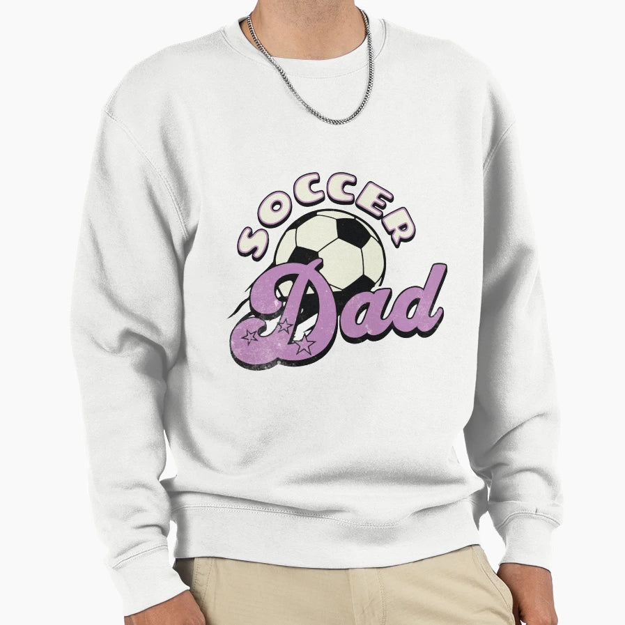 Soccer Dad Sweatshirt - Minimalist Print Men Women - T-Shirt, Sweatshirt, Hoodie