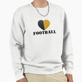 Heart Football Sweatshirt - Casual Everyday Wear Men Women - T-Shirt, Sweatshirt, Hoodie