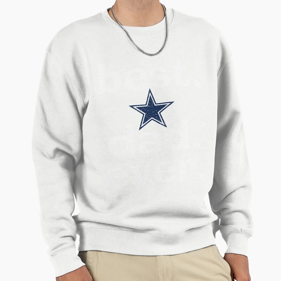 Best Dad Ever Lone Star Sweatshirt - Minimalist Print Men Women - T-Shirt, Sweatshirt, Hoodie