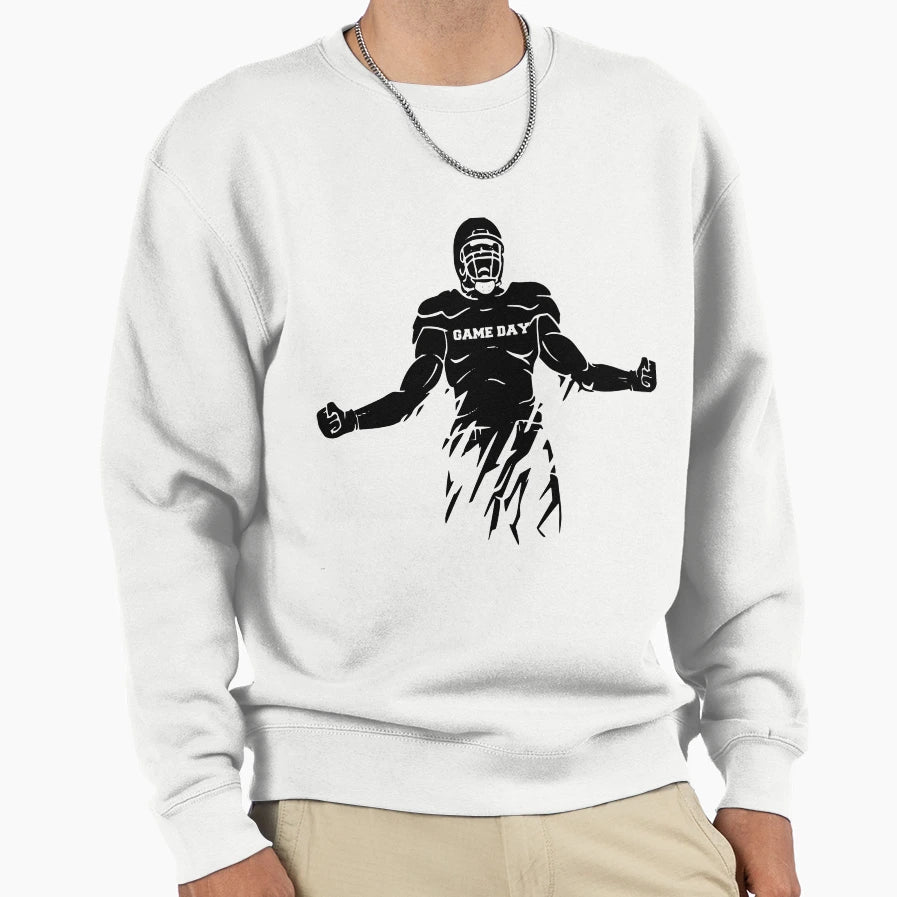 Game Day American Football Sweatshirt - Trendy Graphic Unisex - T-Shirt, Sweatshirt, Hoodie