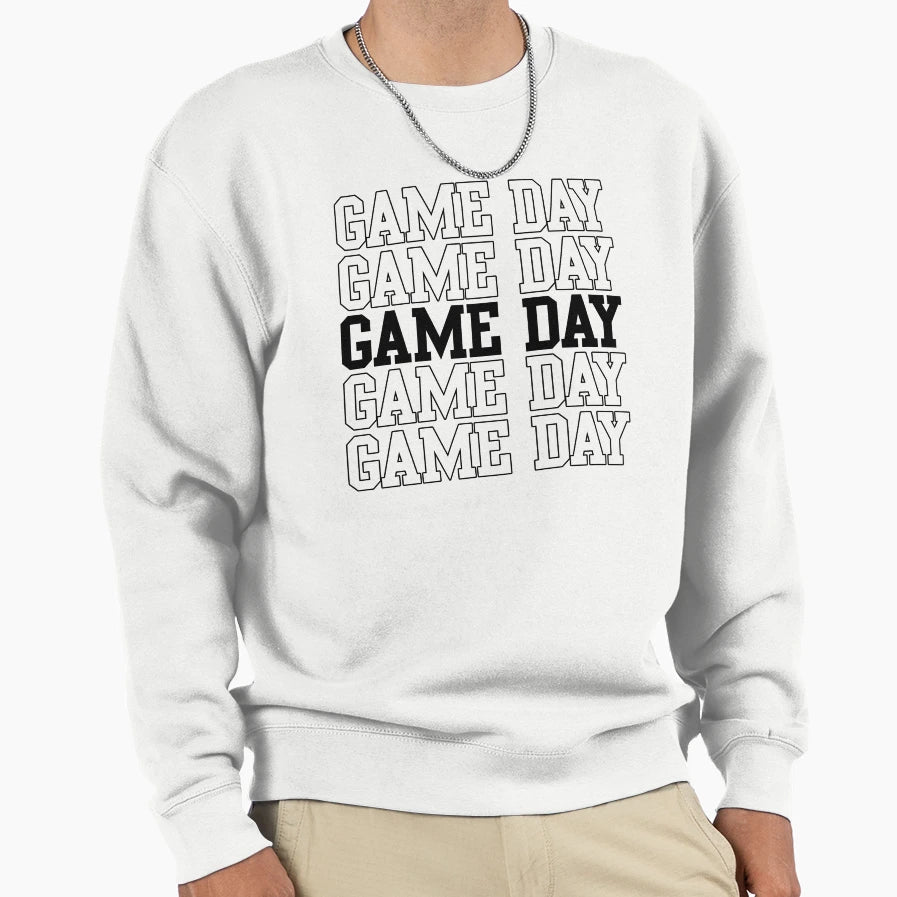 Game Day Football Sweatshirt - Custom Art Print Unisex - T-Shirt, Sweatshirt, Hoodie