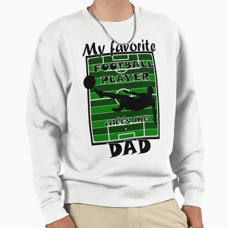 Soccer Player Dad Sweatshirt - Minimalist Print for Adults - T-Shirt, Sweatshirt, Hoodie