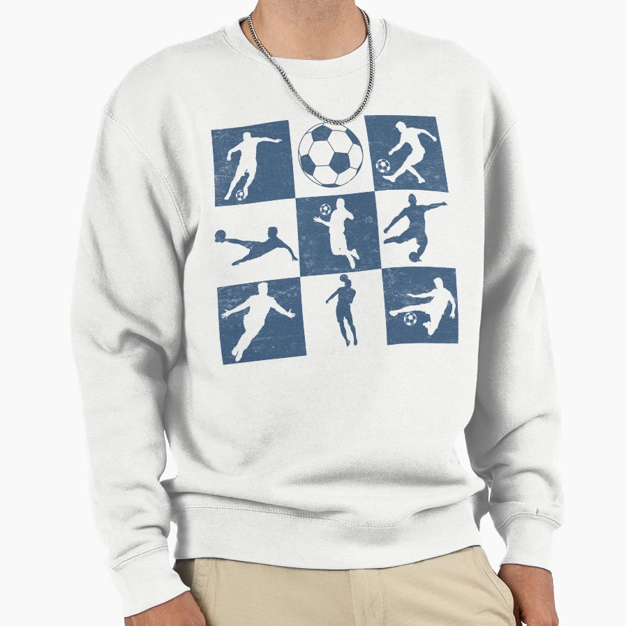 Mens Soccer Football Sweatshirt - Trendy Graphic Unisex - T-Shirt, Sweatshirt, Hoodie