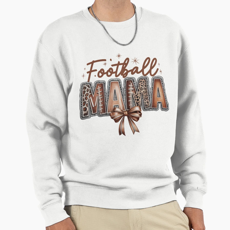 Football Mama Sweatshirt - Aesthetic Graphic for Adults - T-Shirt, Sweatshirt, Hoodie