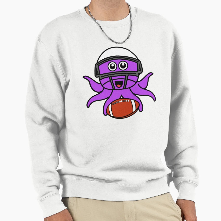Octopia Art American Football Sweatshirt - Streetwear Style for Adults - T-Shirt, Sweatshirt, Hoodie
