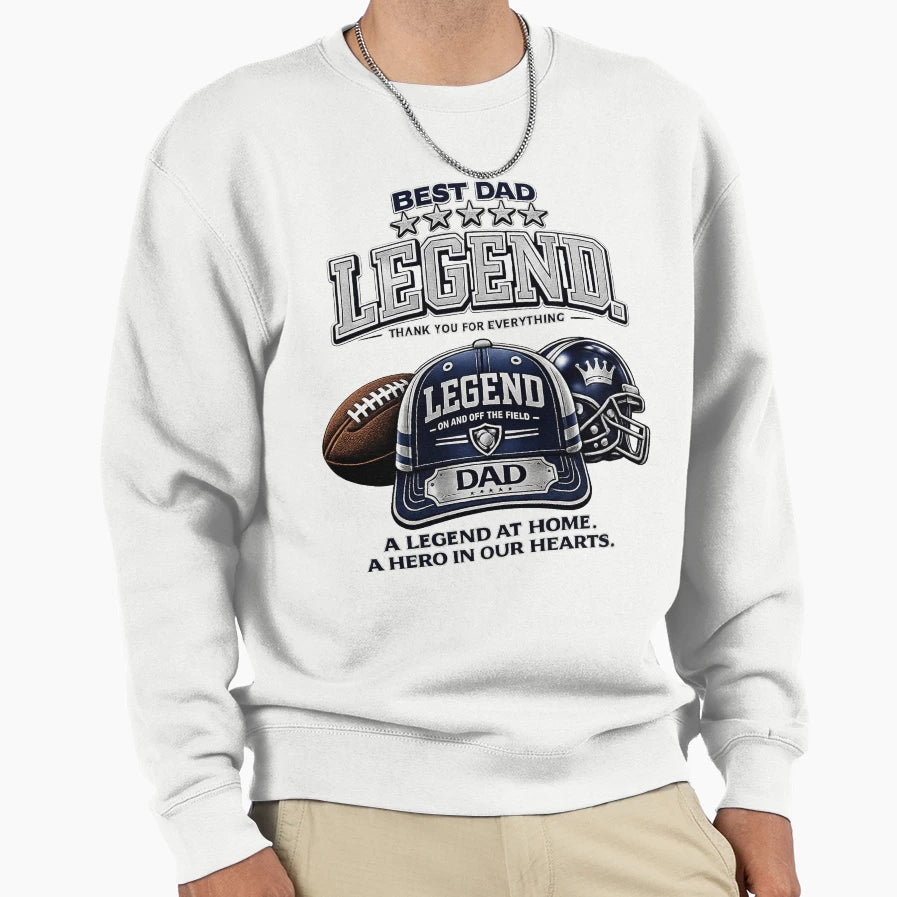 Legend Navy And Silver Baseball Cap Sweatshirt - Streetwear Style Men Women - T-Shirt, Sweatshirt, Hoodie