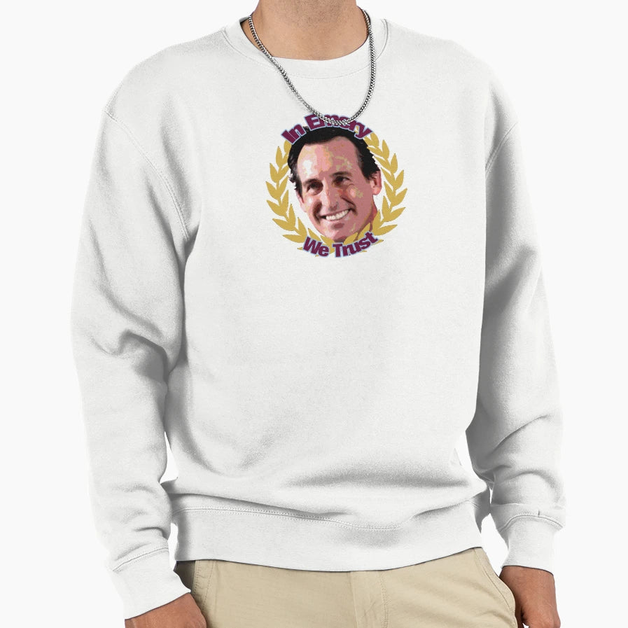 Aston Villa Emery We Trust Sweatshirt - Trendy Graphic Men Women - T-Shirt, Sweatshirt, Hoodie
