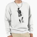 Female Soccer Player Sweatshirt - Minimalist Print for Adults - T-Shirt, Sweatshirt, Hoodie