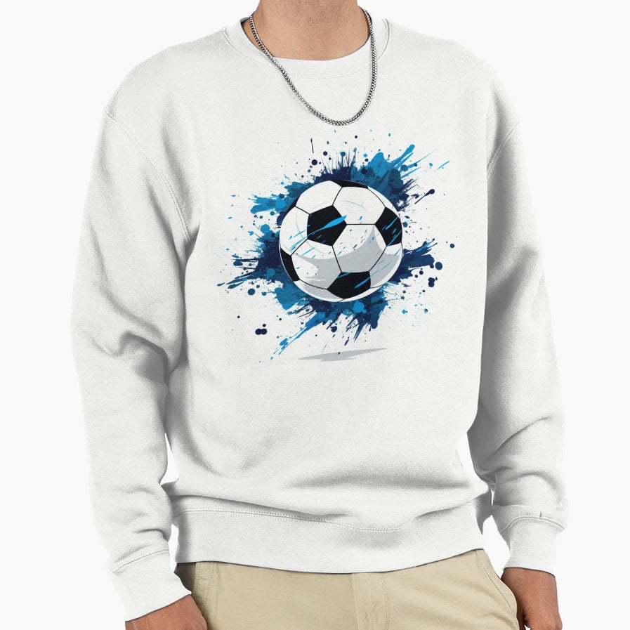 Soocer Futball Ball Sweatshirt - Casual Everyday Wear Unisex - T-Shirt, Sweatshirt, Hoodie