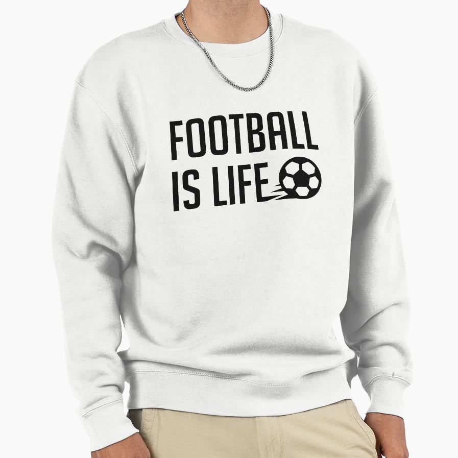 Football Is Life Sweatshirt - Custom Art Print for Adults - T-Shirt, Sweatshirt, Hoodie