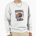 Football Smiley Face Vibes Sweatshirt - Trendy Graphic Unisex - T-Shirt, Sweatshirt, Hoodie