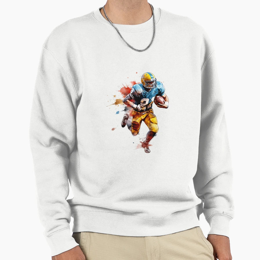 America Football Player Helm Sweatshirt - Aesthetic Graphic Men Women - T-Shirt, Sweatshirt, Hoodie