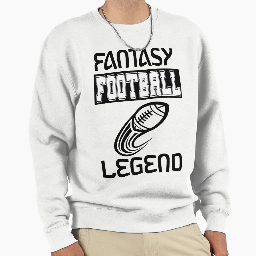 Fantasy Football Legend Sweatshirt - Minimalist Print for Adults - T-Shirt, Sweatshirt, Hoodie