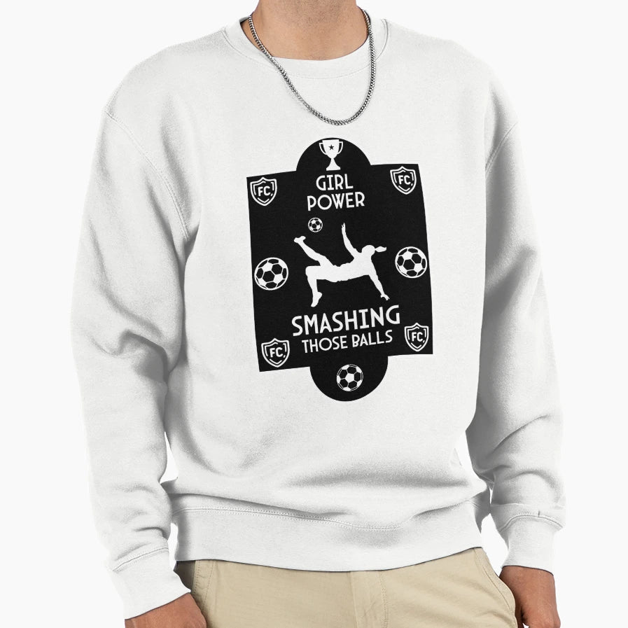 Womens Football Soccer Players Sweatshirt - Custom Art Print for Adults - T-Shirt, Sweatshirt, Hoodie