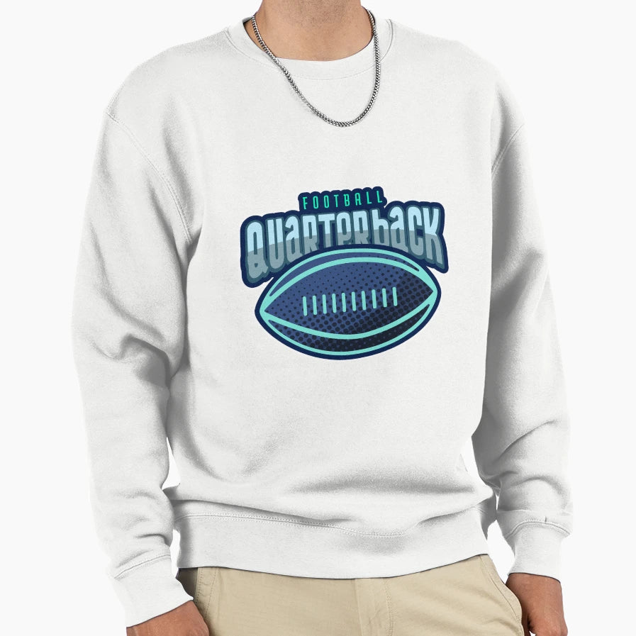 Football Quarterback Sweatshirt - Aesthetic Graphic for Adults - T-Shirt, Sweatshirt, Hoodie