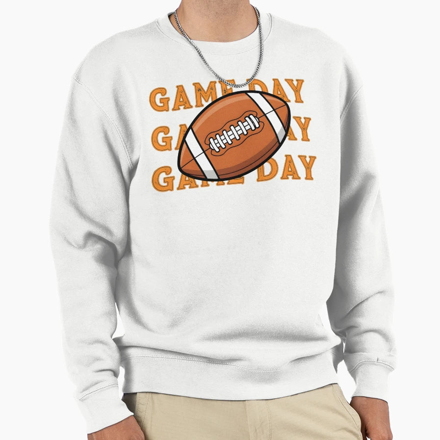 Game Day Football Bold Sports Fan Sweatshirt - Unique Graphic Unisex - T-Shirt, Sweatshirt, Hoodie