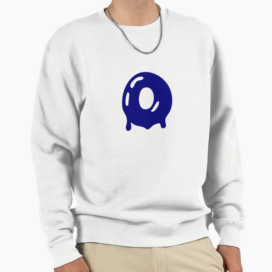 Copy Glossy Dark Blue Liquid Sweatshirt - Fun Novelty Design for Adults - T-Shirt, Sweatshirt, Hoodie