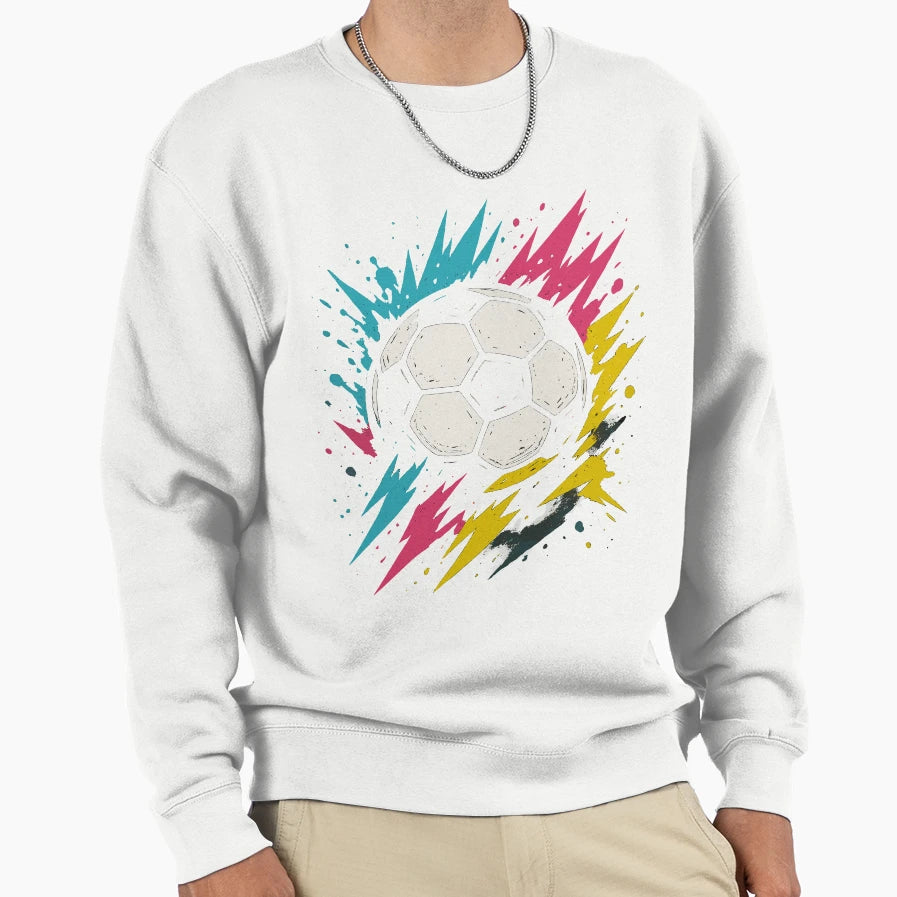 Soccer Ball Splash Energy Players Sweatshirt - Streetwear Style for Adults - T-Shirt, Sweatshirt, Hoodie