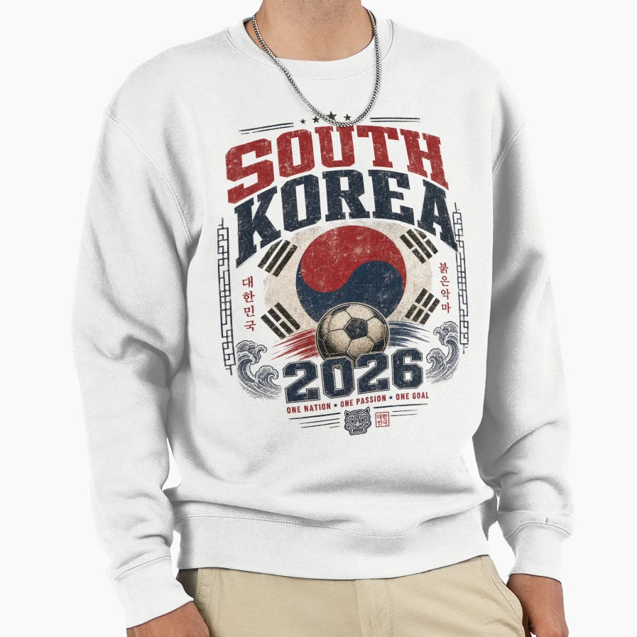 South Korea 2026 Football World Cup T-Shirt - Aesthetic Graphic Men Women - T-Shirt, Sweatshirt, Hoodie