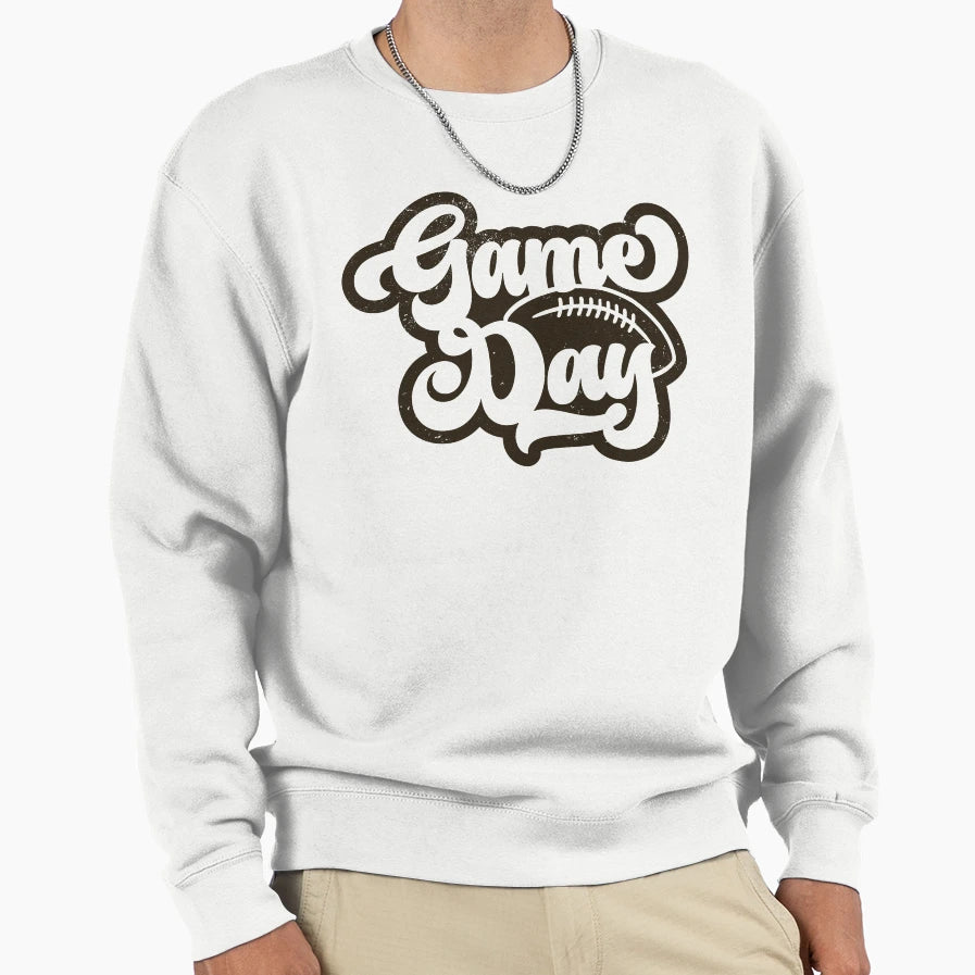 Game Day Football Soccer Sport Sweatshirt - Minimalist Print Men Women - T-Shirt, Sweatshirt, Hoodie