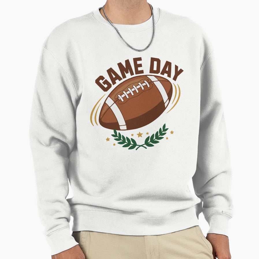 Game Day American Football Sports Fan Sweatshirt - Graphic Print Men Women - T-Shirt, Sweatshirt, Hoodie