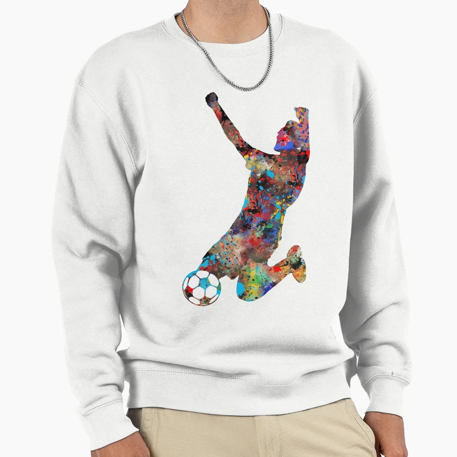 Football Player Sweatshirt - Trendy Graphic for Adults - T-Shirt, Sweatshirt, Hoodie
