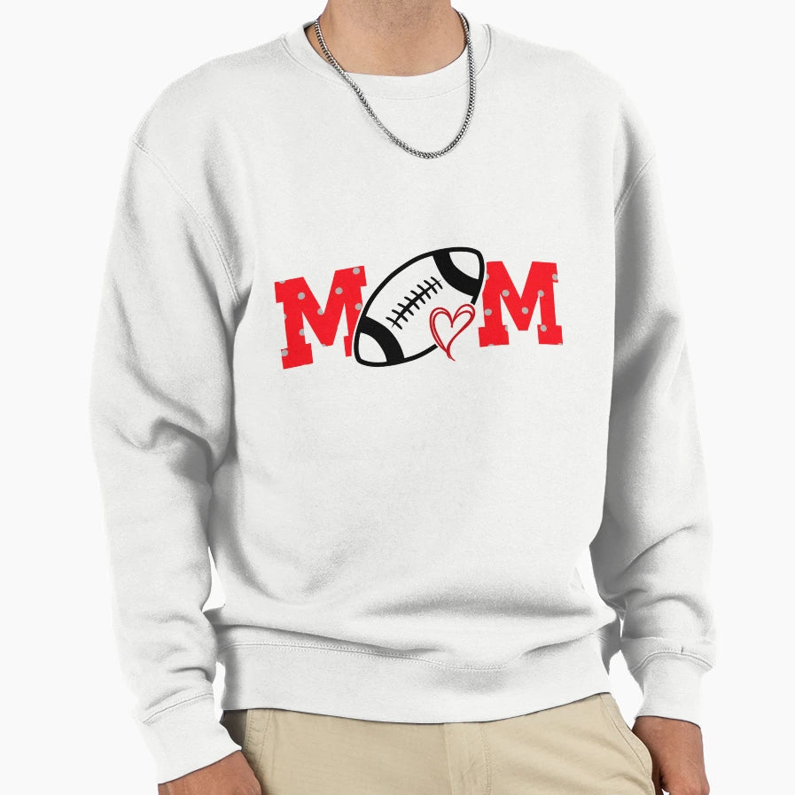 Football Mom Polka Dots Football Sweatshirt - Unique Graphic for Adults - T-Shirt, Sweatshirt, Hoodie