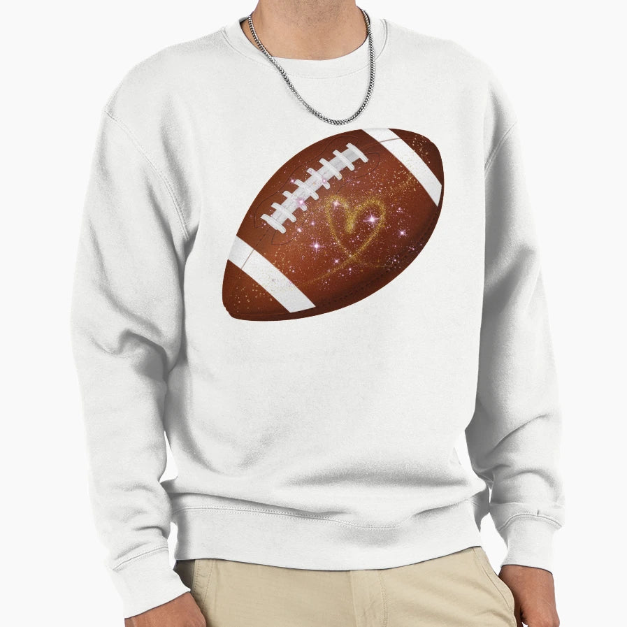 Glitter Football Sweatshirt - Custom Art Print Men Women - T-Shirt, Sweatshirt, Hoodie