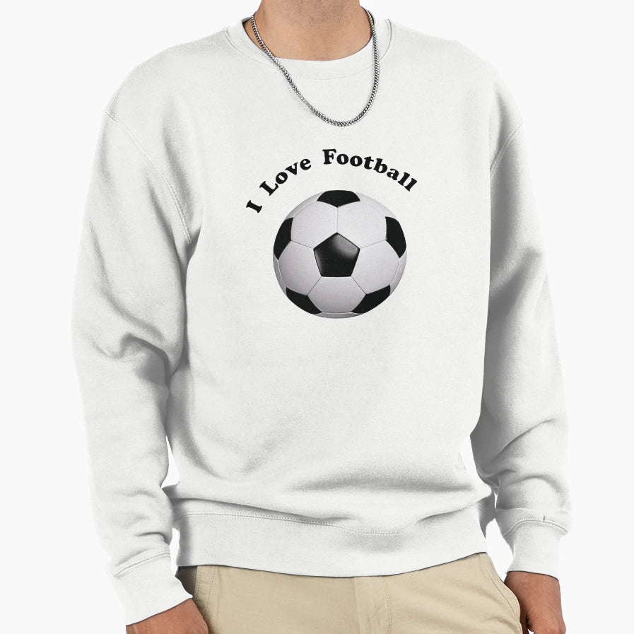 I Love Football Sweatshirt - Unique Graphic Men Women - T-Shirt, Sweatshirt, Hoodie