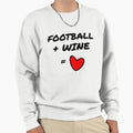 Football Wine Love Sweatshirt - Unique Graphic Men Women - T-Shirt, Sweatshirt, Hoodie