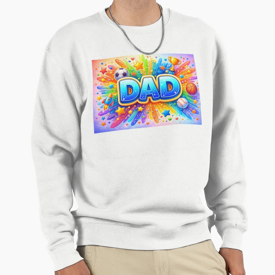 Abstractdad Gifts Pattern Sweatshirt - Fun Novelty Design Unisex - T-Shirt, Sweatshirt, Hoodie