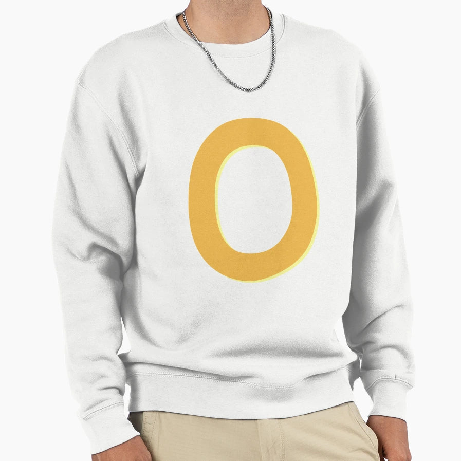 Letter O Alphabet O Sweatshirt - Aesthetic Graphic Men Women - T-Shirt, Sweatshirt, Hoodie