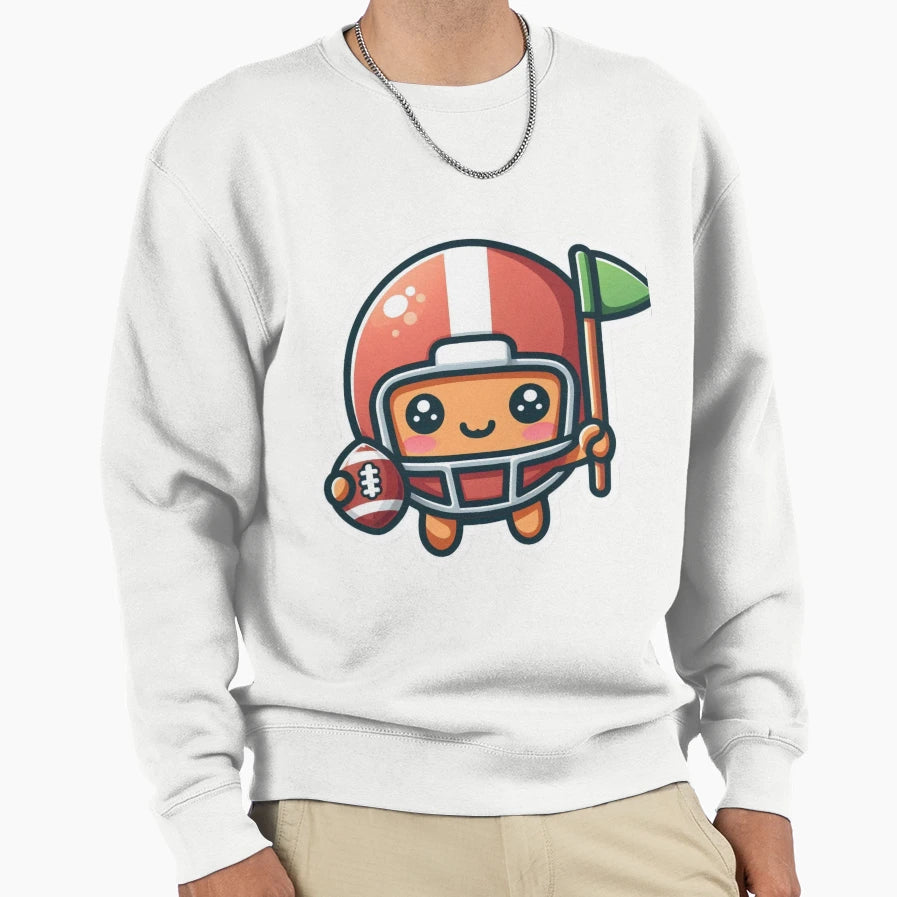 American Football Mascot Sweatshirt - Fun Novelty Design Men Women - T-Shirt, Sweatshirt, Hoodie