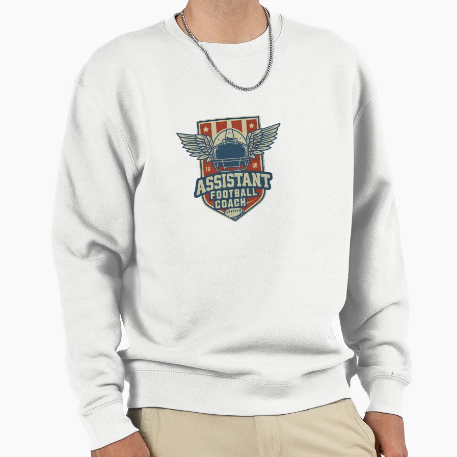 Assistant Football Coach Sweatshirt - Aesthetic Graphic Men Women - T-Shirt, Sweatshirt, Hoodie