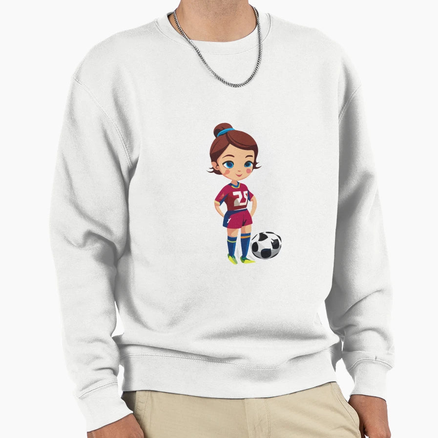 Soccer Soccer Player Soccer Sweatshirt - Aesthetic Graphic for Adults - T-Shirt, Sweatshirt, Hoodie