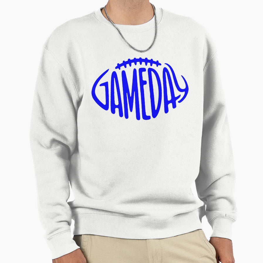 Gameday Blue Football Sweatshirt - Streetwear Style Men Women - T-Shirt, Sweatshirt, Hoodie