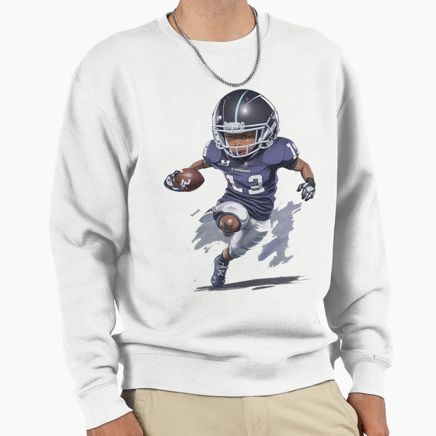 Child Playing American Football Sweatshirt - Unique Graphic for Adults - T-Shirt, Sweatshirt, Hoodie