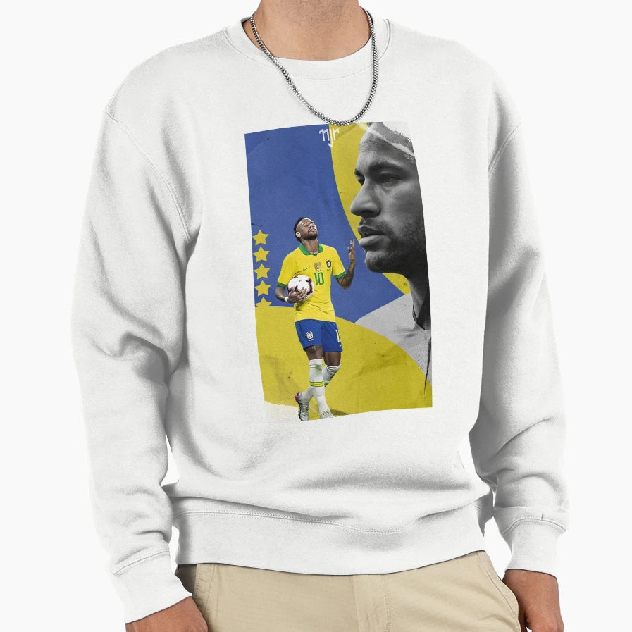 Neymar Jr Emotional Brazil Sweatshirt - Aesthetic Graphic Men Women - T-Shirt, Sweatshirt, Hoodie