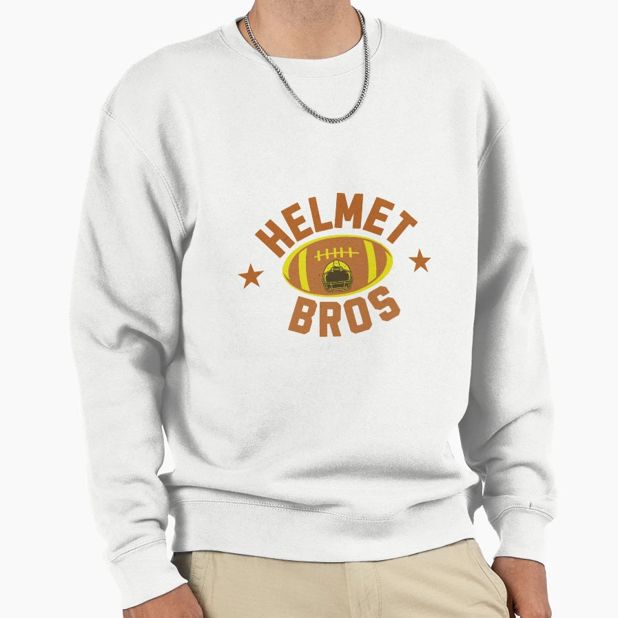 American Football Helmet Bros Sweatshirt - Streetwear Style for Adults - T-Shirt, Sweatshirt, Hoodie