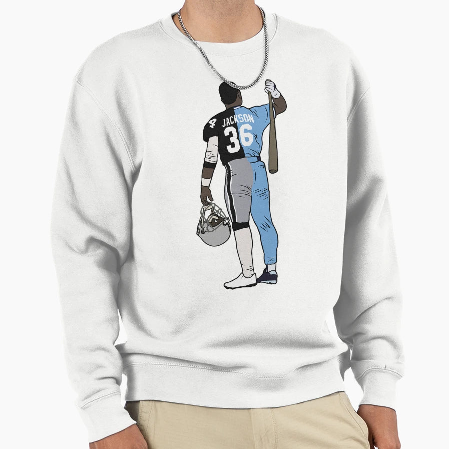 Bo Jackson Two Sport Athlete Sweatshirt - Streetwear Style for Adults - T-Shirt, Sweatshirt, Hoodie
