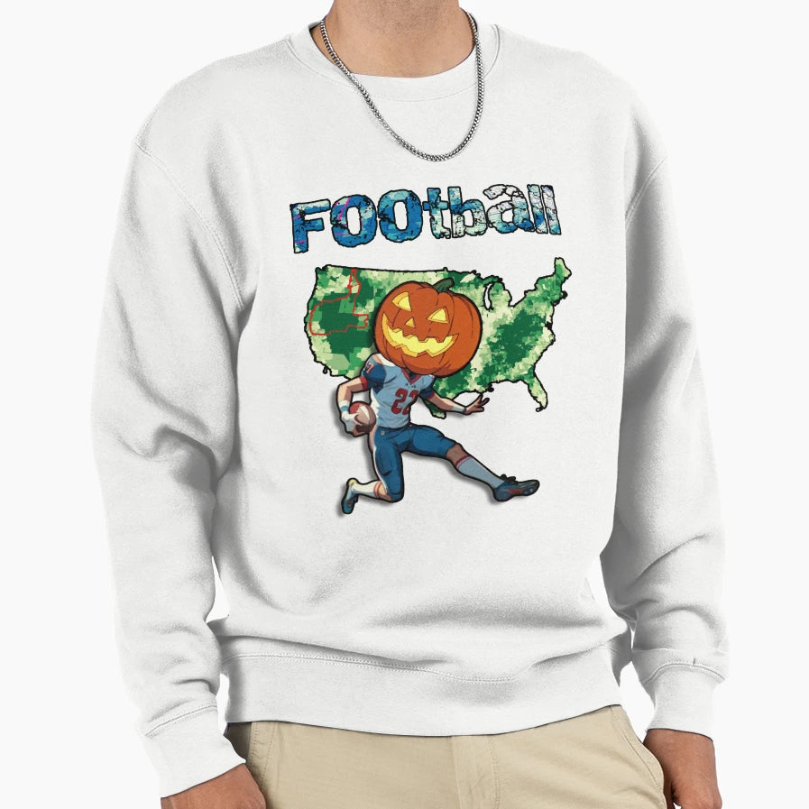 Football Usa Funny Halloween Sweatshirt - Fun Novelty Design Unisex - T-Shirt, Sweatshirt, Hoodie