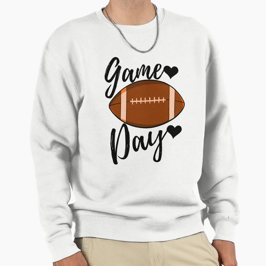 Game Day Football Sweatshirt - Trendy Graphic Unisex - T-Shirt, Sweatshirt, Hoodie