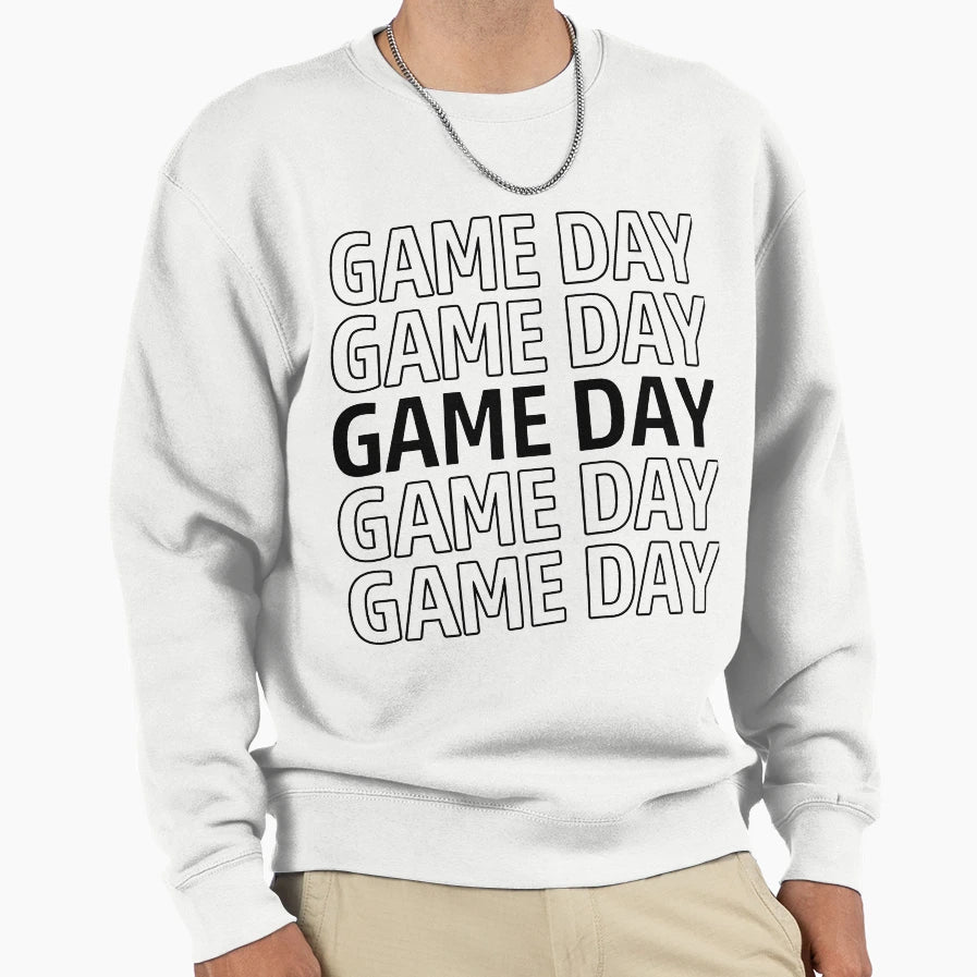 Game Day Sweatshirt - Minimalist Print Men Women - T-Shirt, Sweatshirt, Hoodie