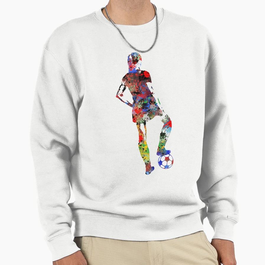 Football Player Sweatshirt - Novelty Apparel Men Women - T-Shirt, Sweatshirt, Hoodie