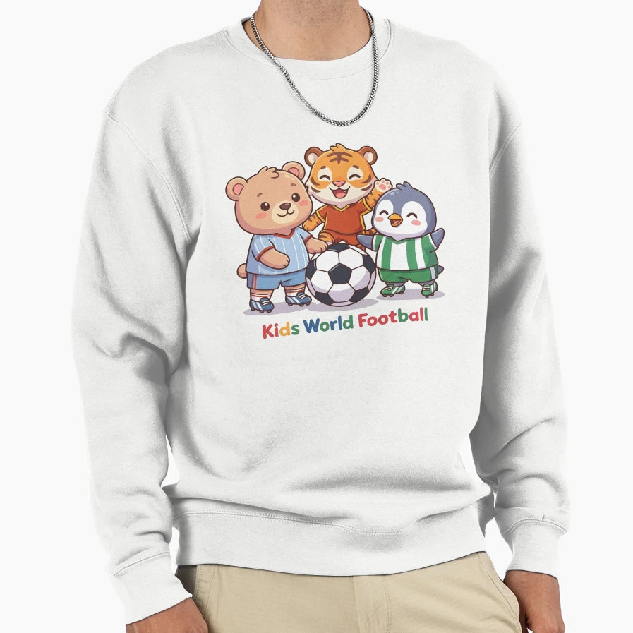 Global Soccer Friends Animal Sweatshirt - Trendy Graphic Men Women - T-Shirt, Sweatshirt, Hoodie